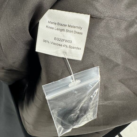 Emilia George Marie Blazer Transitional Maternity Knee Length Shirt Dress XS - Picture 10 of 11